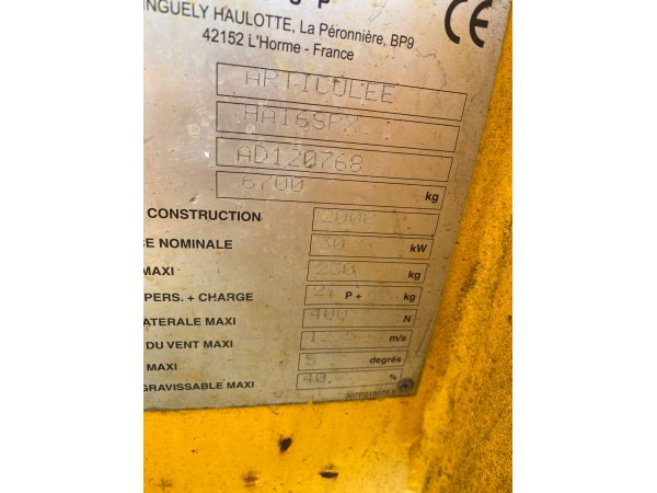 Коленчатый подъемник HAULOTTE HA 16SPX