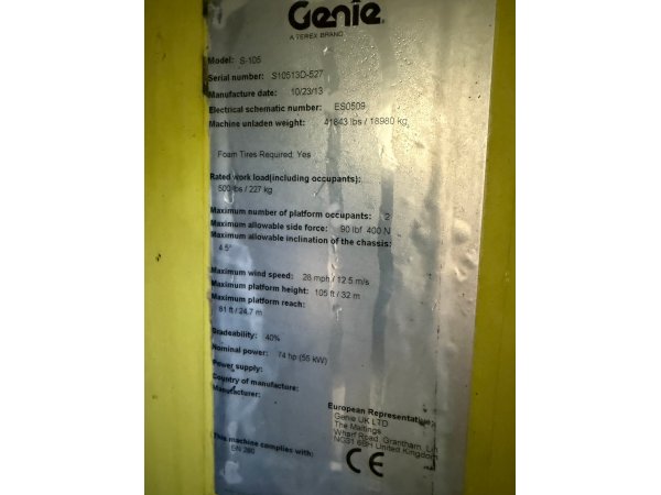 Телескопический подъемник GENIE S105