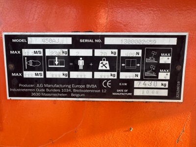 Коленчатый подъемник JLG 450AJ, 2006г